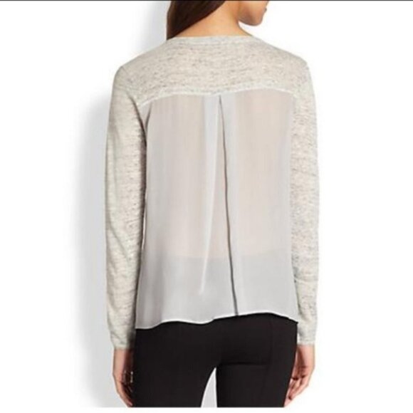 JOIE Jasmine linen sheer blouse Medium - Picture 3 of 9